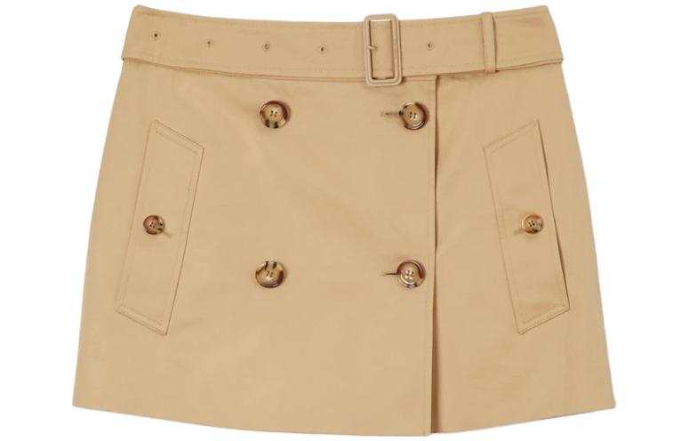 Burberry 【Previous SeasonFinal Sale】Gabardine Trench cotton miniskirt