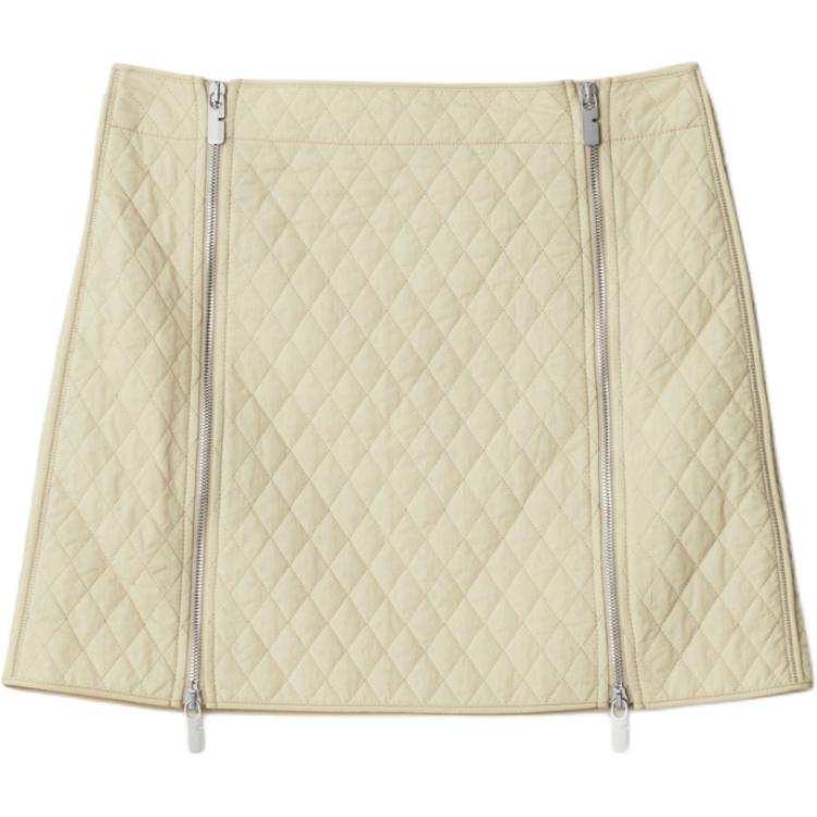 Burberry SS24 Casual Short Skirts Women's Ivory White