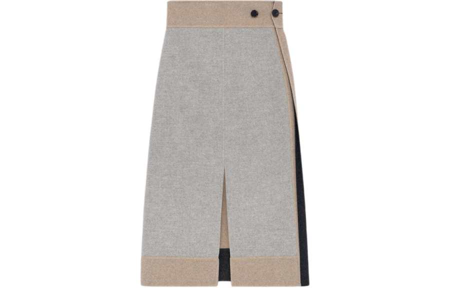 Fear Of God Casual Long Skirts Women's Melange Dove Gray Moderate Long Other
