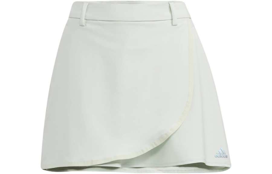 Adidas Adidas Casual Short Skirts Women's Linen Green