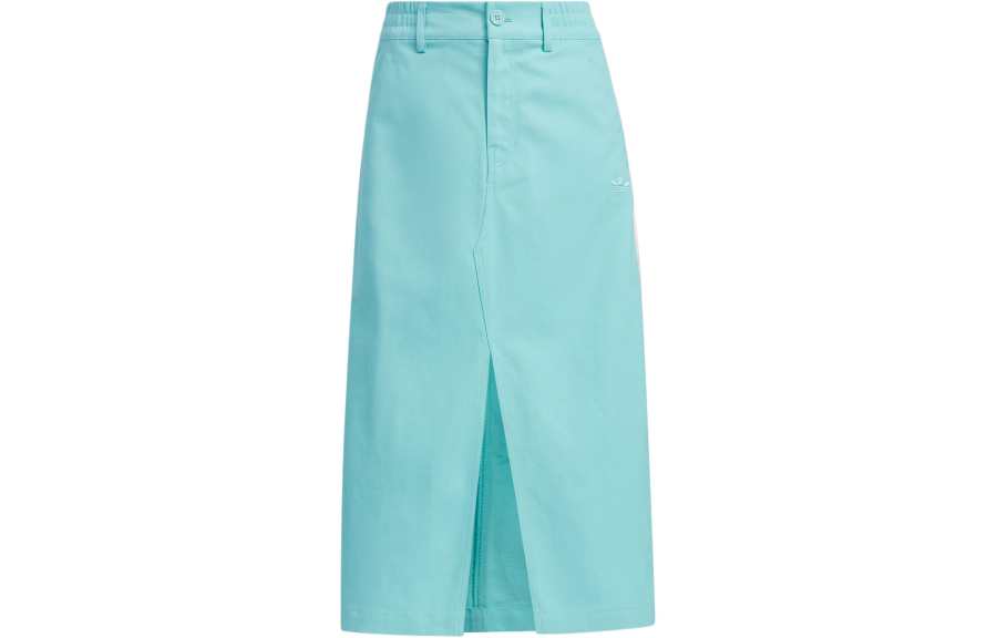 Adidas Originals SS24 V Day Skirt Casual Long Skirt Women's Simple Mint Green