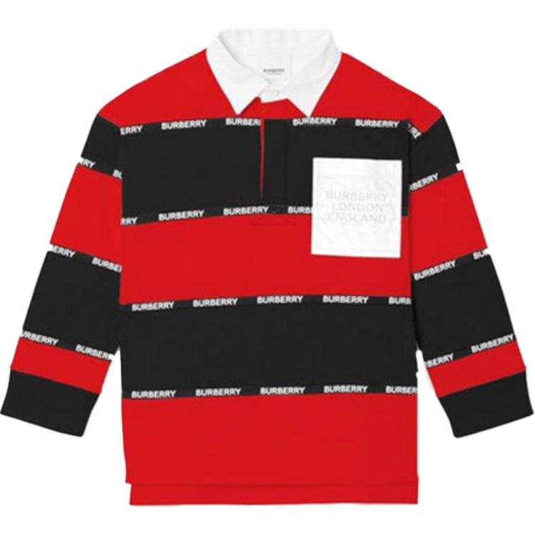 Burberry T Shirt FW21 Red Black Kids'