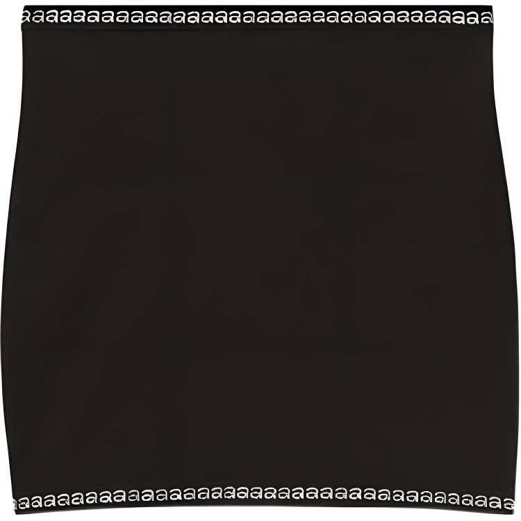Alexander Wang Logo Detailed Straight Hem Skirt