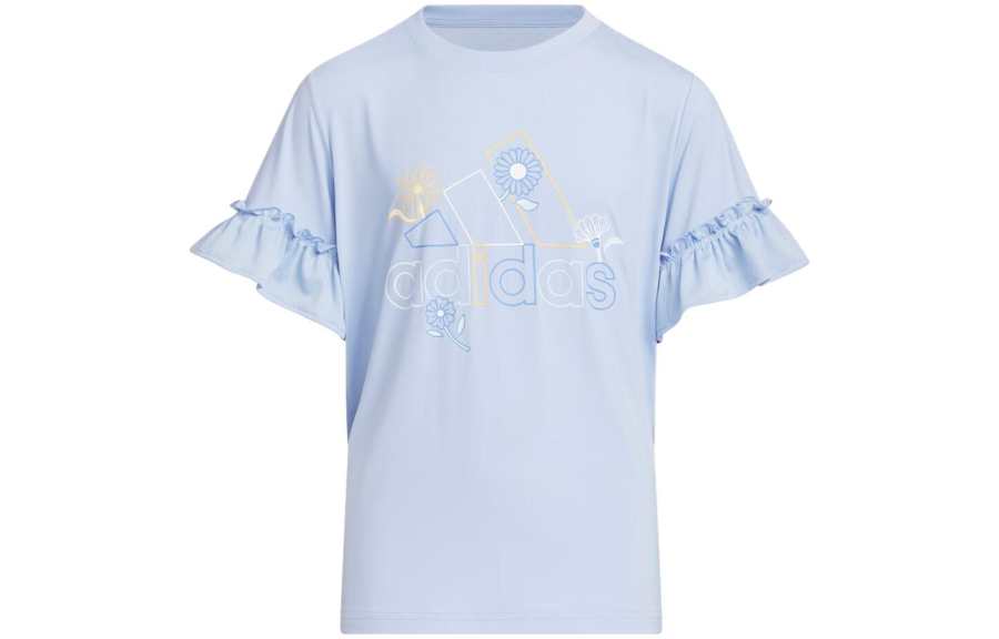 Adidas Adidas T Shirt Light Pink Blue Teenagers