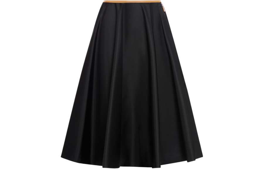 PRADA PRADA SS24 Casual Long Skirt Women's Black