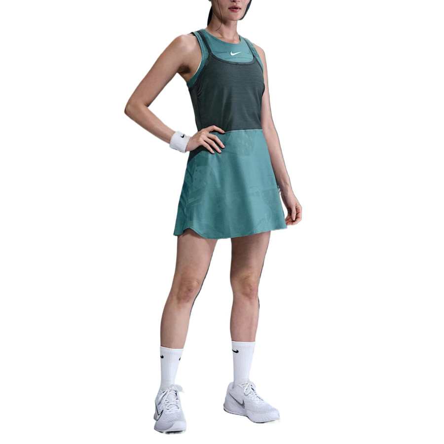 Nike Nike Sleeveless Dress Women's Mineral Blue Green/Faded Spruce/High Pressure Color/White