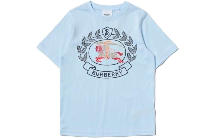 Burberry Kids T Shirts Crew Neck Moderate