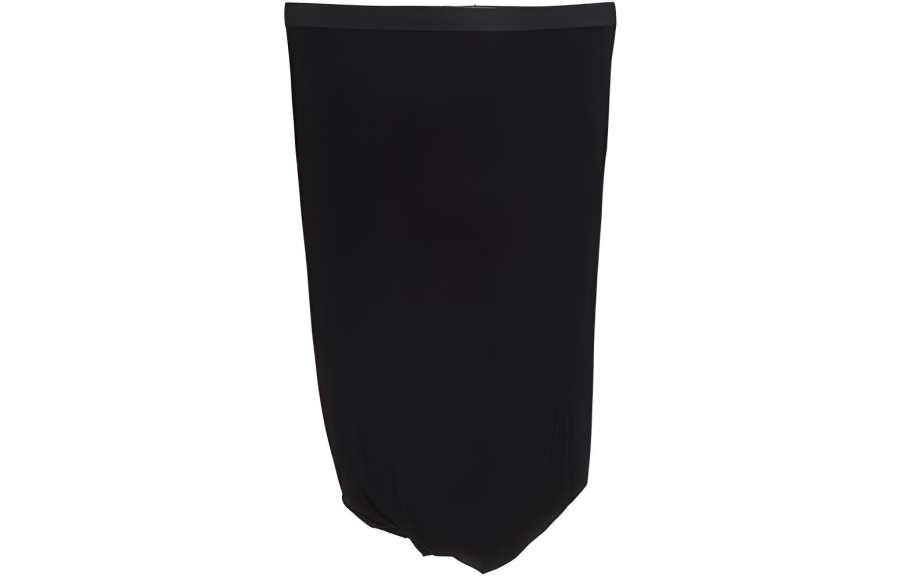 RICK OWENS Casual Short Skirts Women's Black Moderate Short Bodycon Skirt