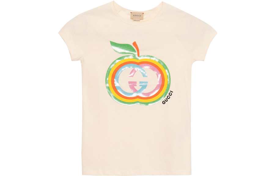 GUCCI SS22 T Shirt Yellow Kids'