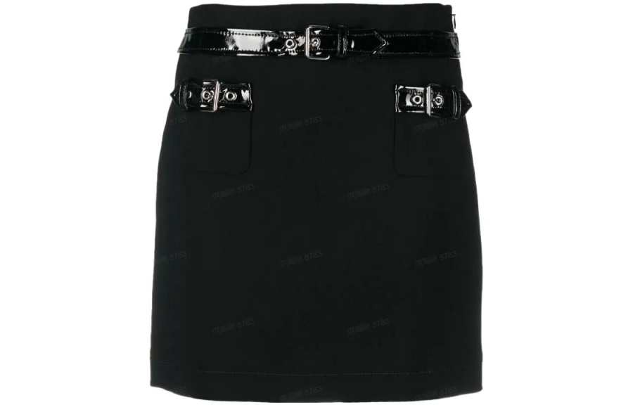 MOSCHINO Cargo Short Skirts Women's Black Short A Line Skirt