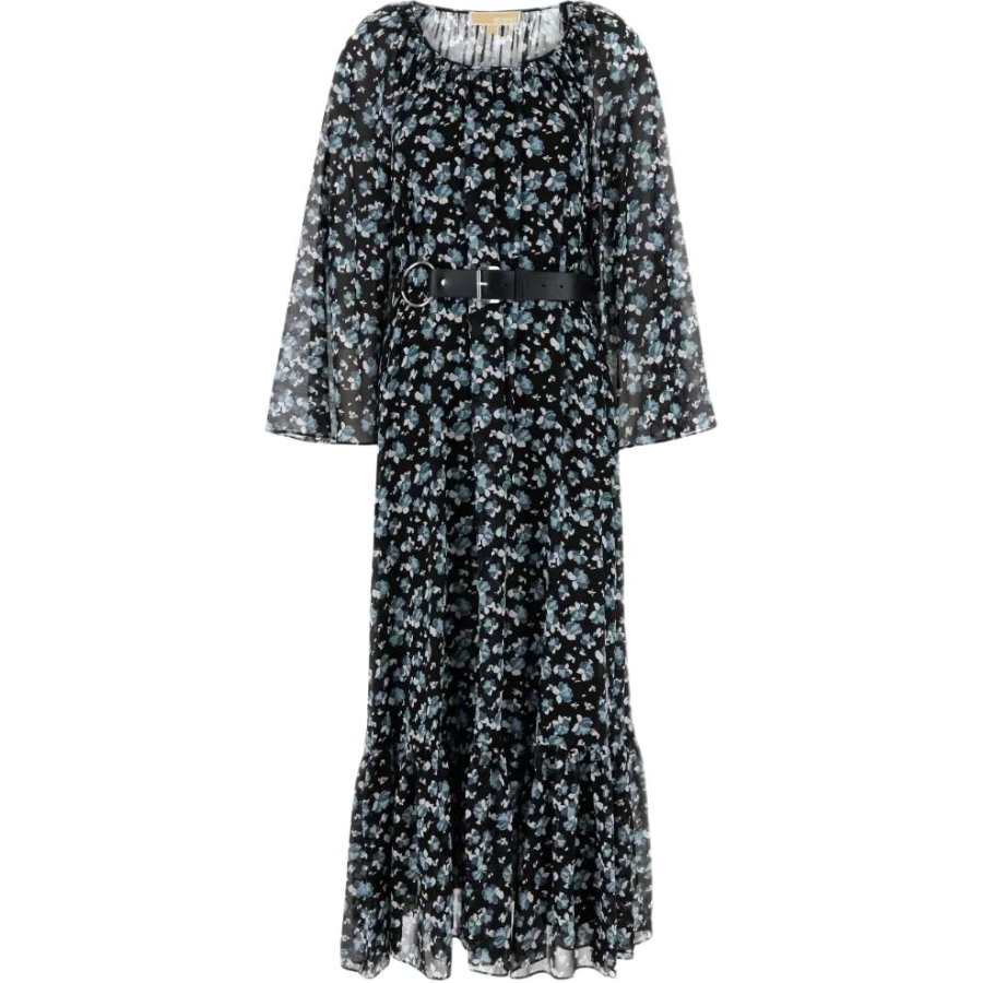 MICHAEL KORS SS25 Long Sleeved Dress Women's Blue