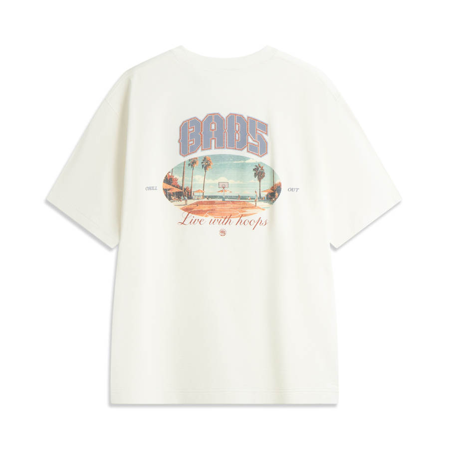 Li-Ning Li Ning Basketball Collection T Shirt Men's Ivory