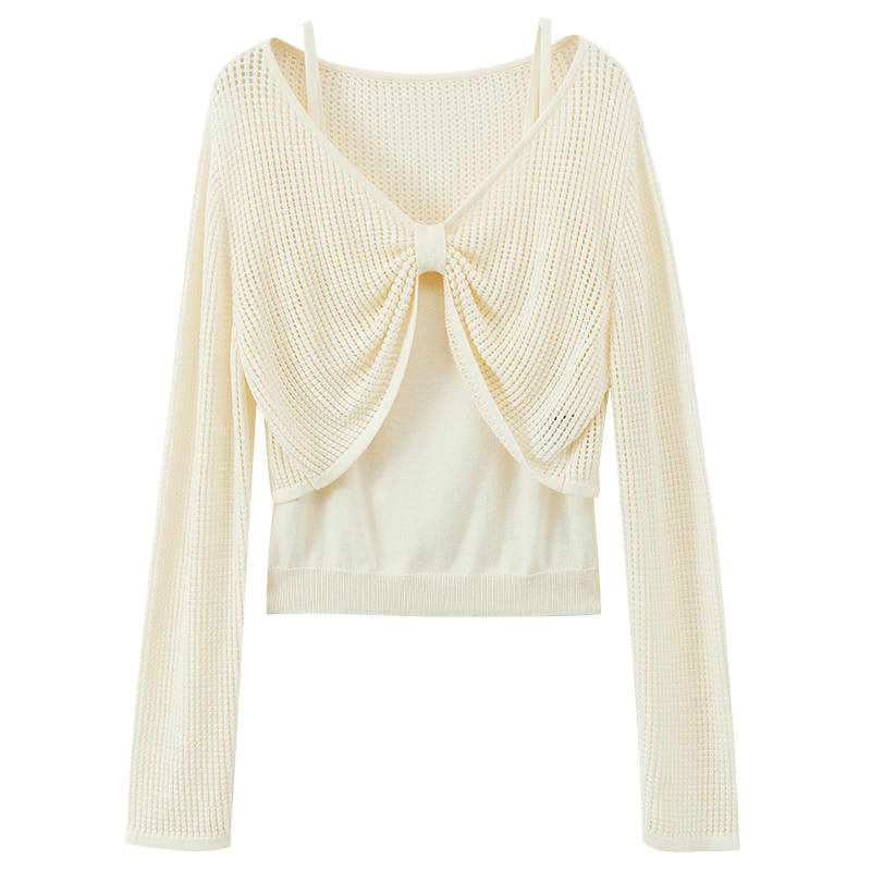 XIANGYING Casual Suits Women's V Neck Thin Other