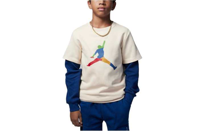 Jordan Jordan Sweatshirt Pearl White Kids'