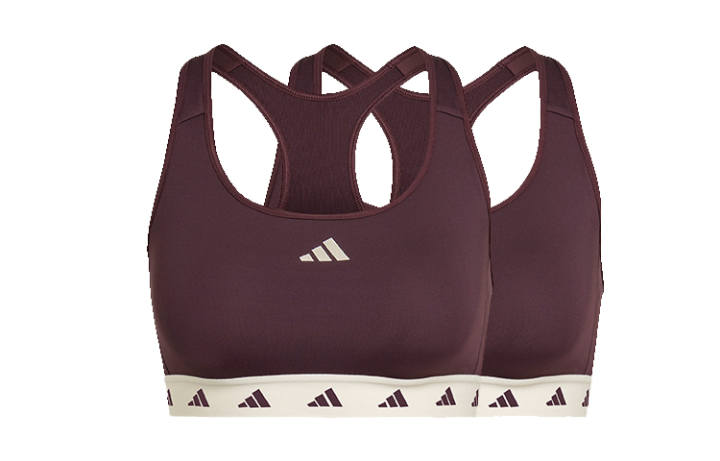 Adidas Adidas Powerreact Training Techfit Sports Underwear Women's 2 Pack Coffee
