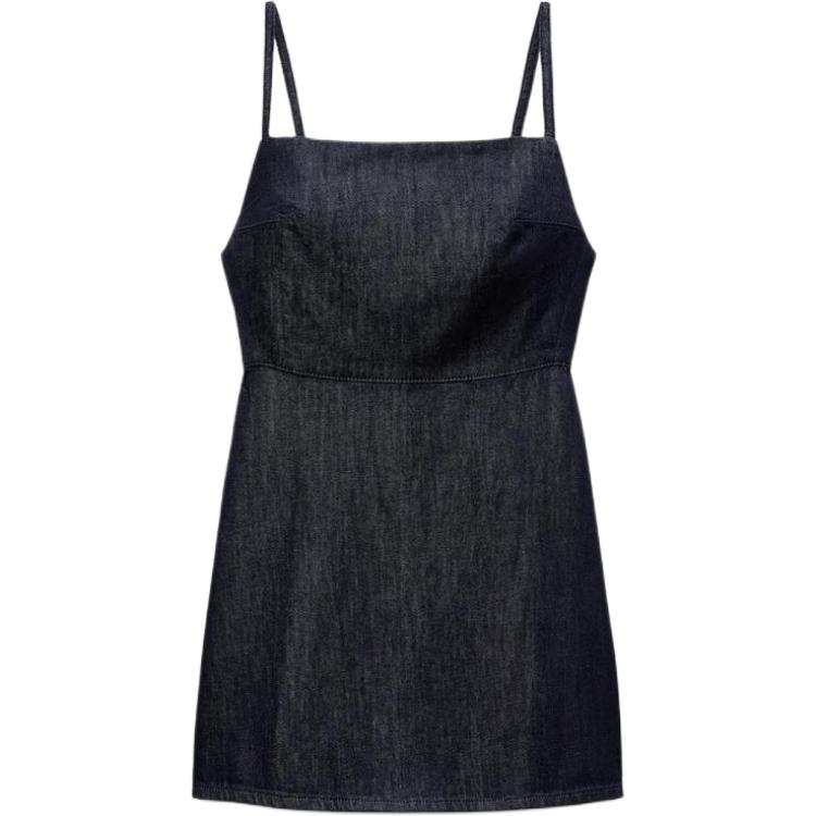 ZARA Trf Slip Dress Women's Blue