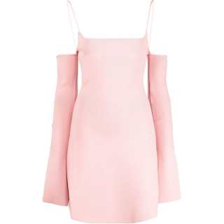 Mach & Mach crystal bow minidress