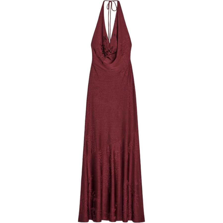 ZARA Sleeveless Dress Women's Dark Red