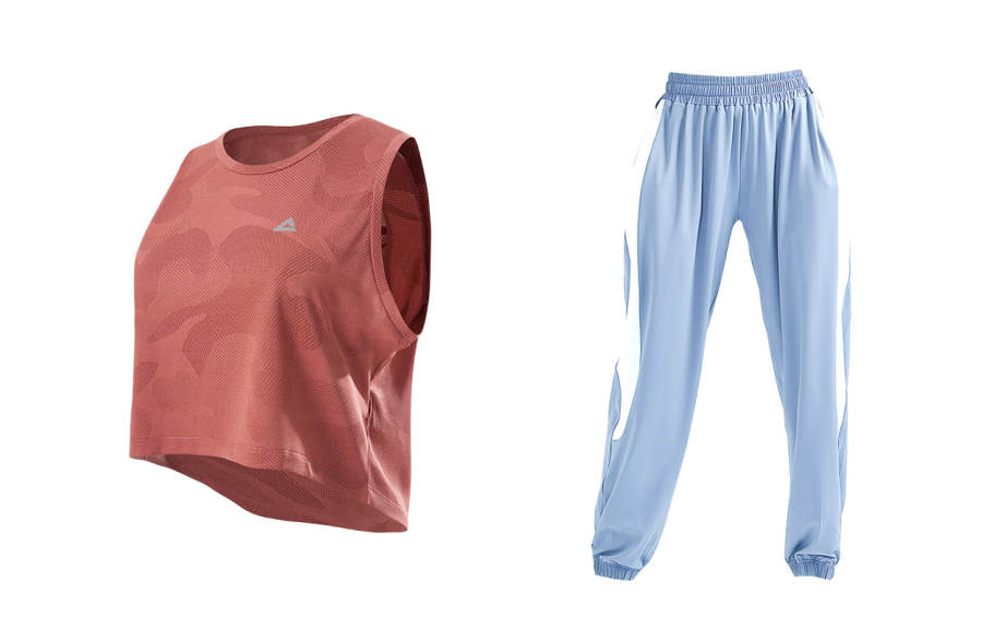 PEAK Fitness Sets Women's Crew Neck Thin