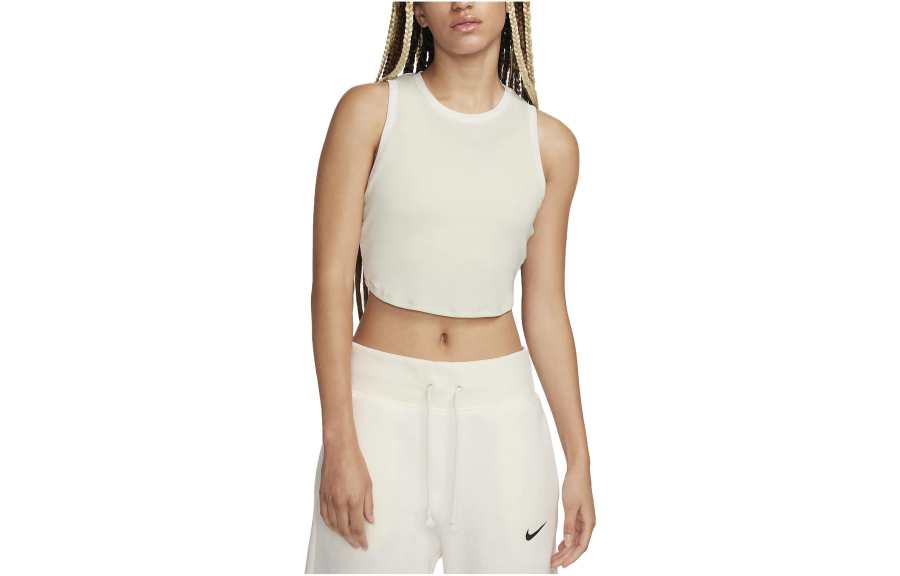 Nike Nike Sportswear Essentials Sleeveless Sports Shirts Women's Ecru Other