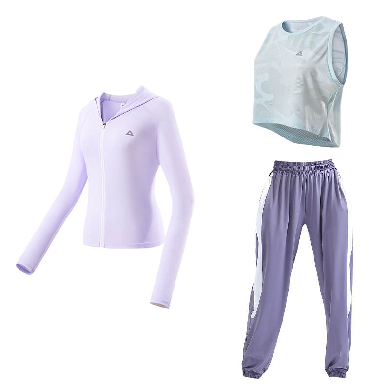 PEAK Fitness Sets Women's Crew Neck Thin