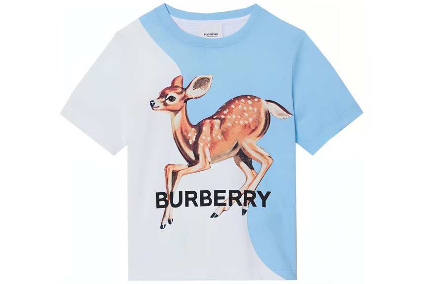 Burberry Kids T Shirts Crew Neck Moderate