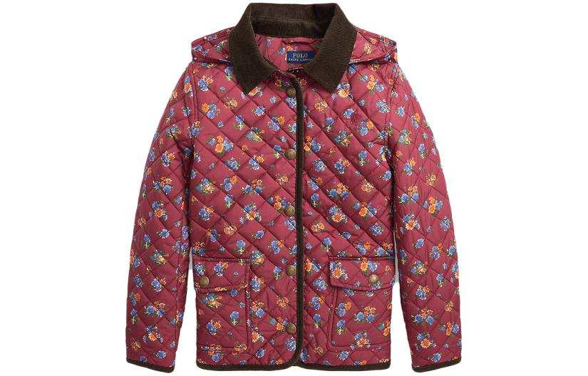 Polo Ralph Lauren Padded Jacket FW23 Red Teenagers