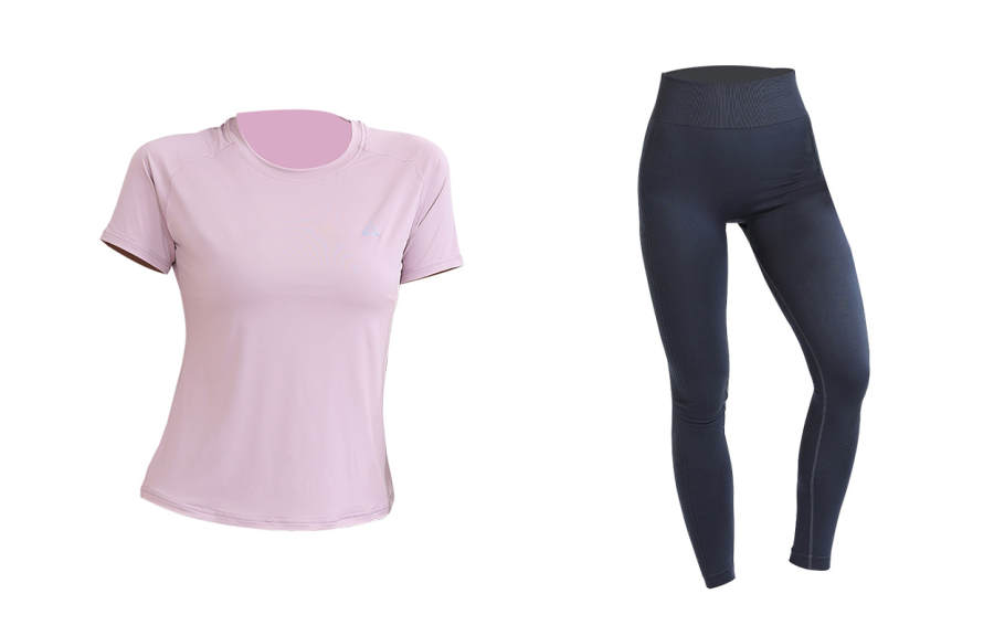 PEAK Fitness Sets Women's Crew Neck Thin