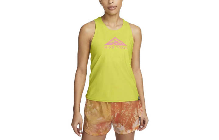 Nike Nike Sleeveless Sports Shirts Women's Neon Yellow Other