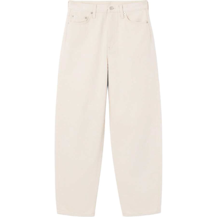 COS Jeans Women's Ivory Moderate Tapered Pants