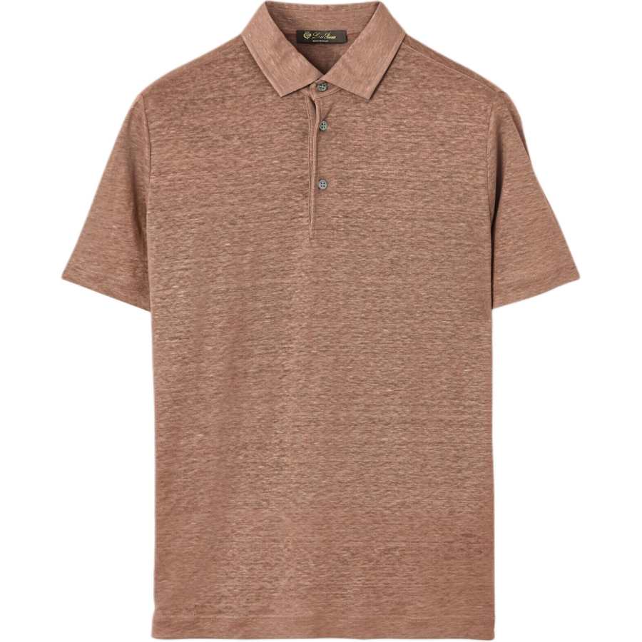 Loro Piana SS25 Polo Shirt Men's Brown