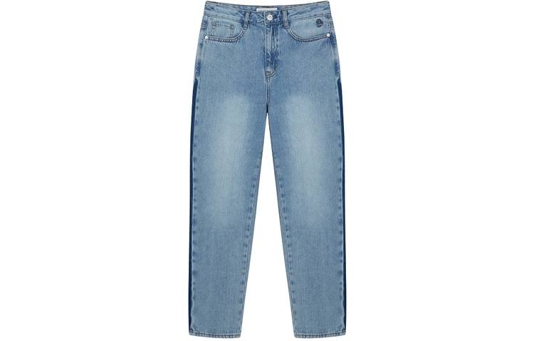 Teenie Weenie Jeans Women's Light Blue Moderate Straight Fit Pants
