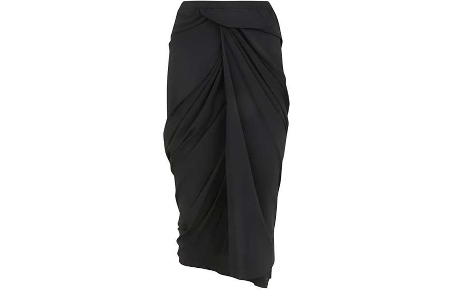 RICK OWENS Wrap Skirt 'Black'