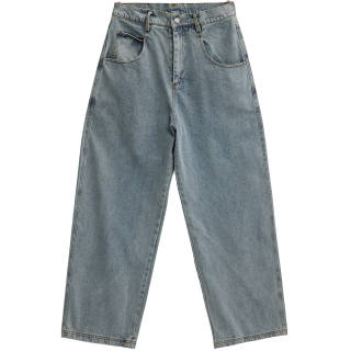 NANDCHN Jeans Unisex Moderate Wide Leg Pants