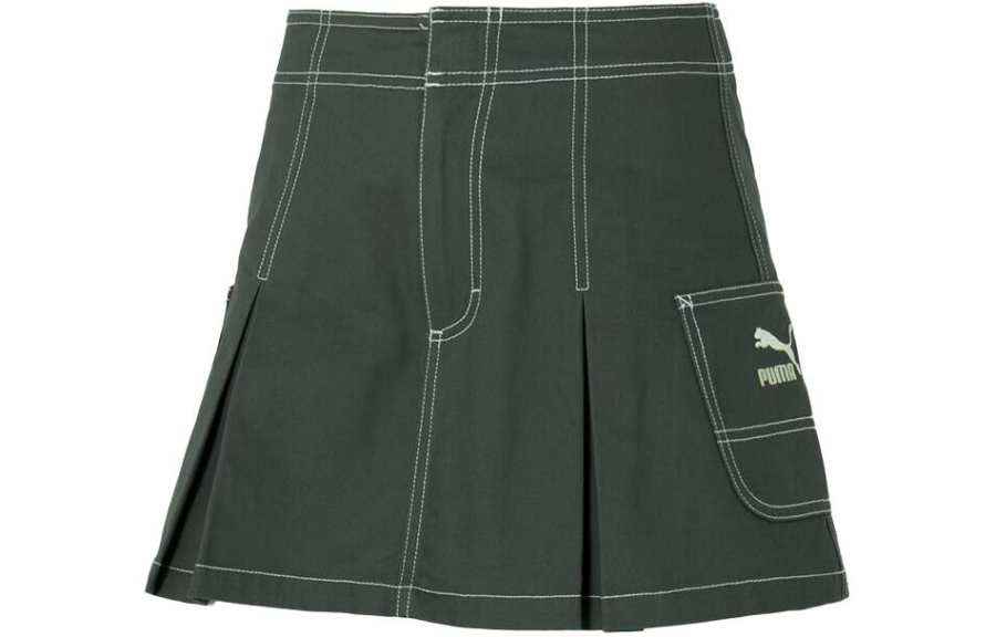 PUMA SS24 Casual Short Skirts Women's Green