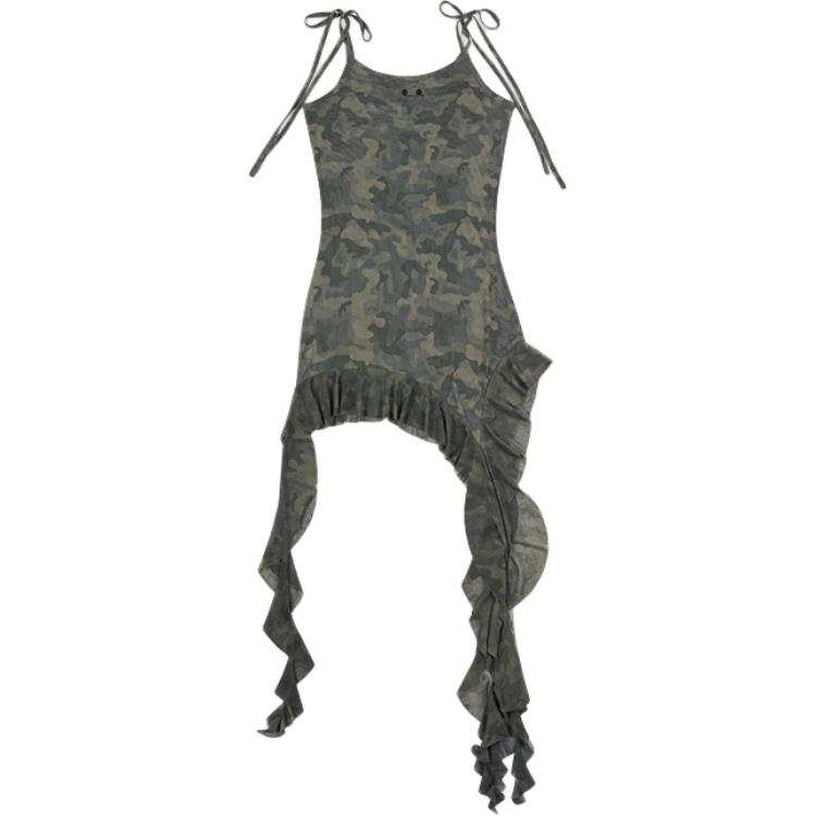GOOD BAI GOODEES Slip Dress Women's Camouflage