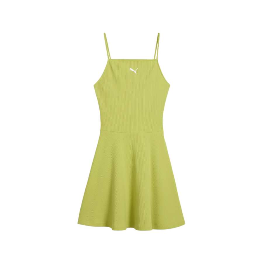 PUMA Wardrobe Essentials Women's Ribbed Flared Short Dress