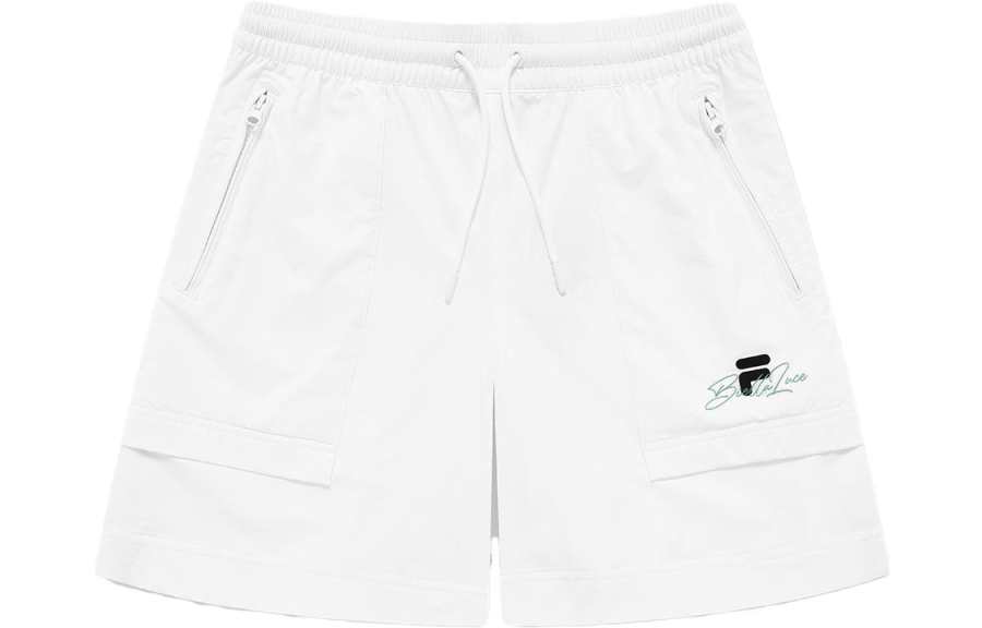 FILA FUSION Sports Shorts Women's Standard White Moderate Wide Leg Pants