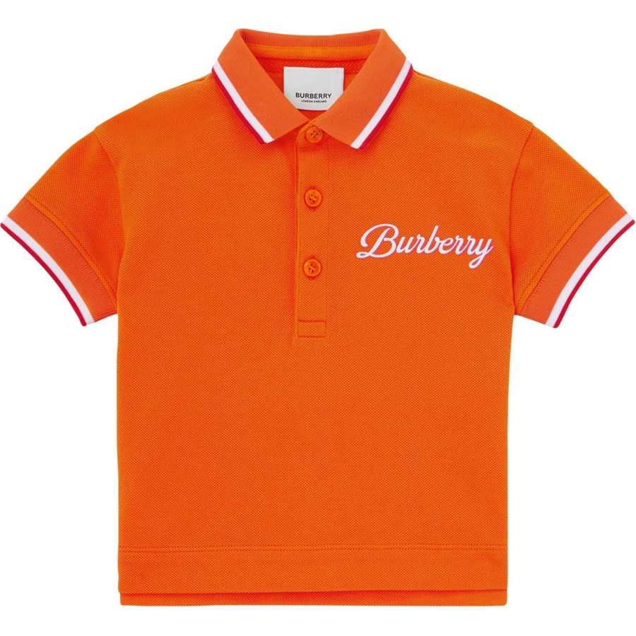 Burberry SS23 T Shirt Orange Kids'