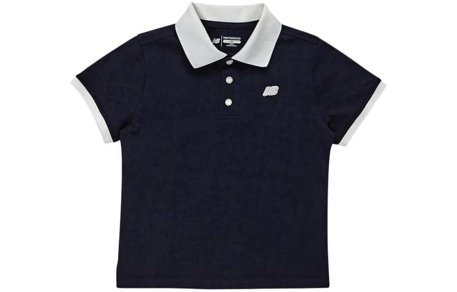 New Balance New Balance Pique Collar Kids' Top Marine Blue Kids'