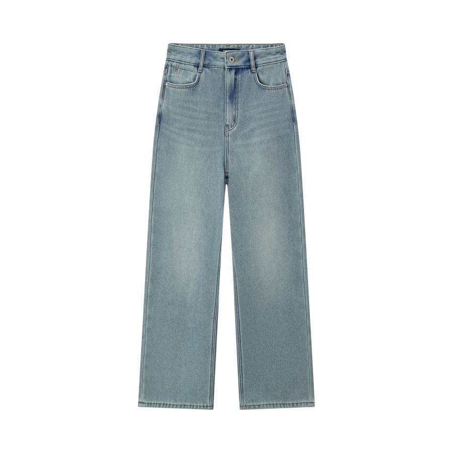 Semir Jeans Women's Thickened And Fleece Lined Wide Leg Pants