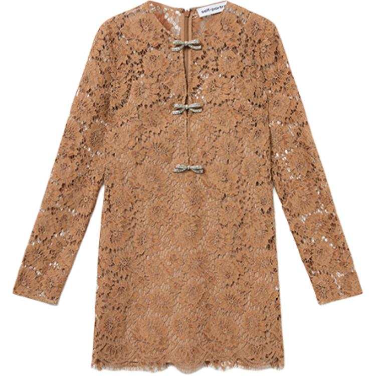 Self-portrait Self-portrait lace bow mini dress
