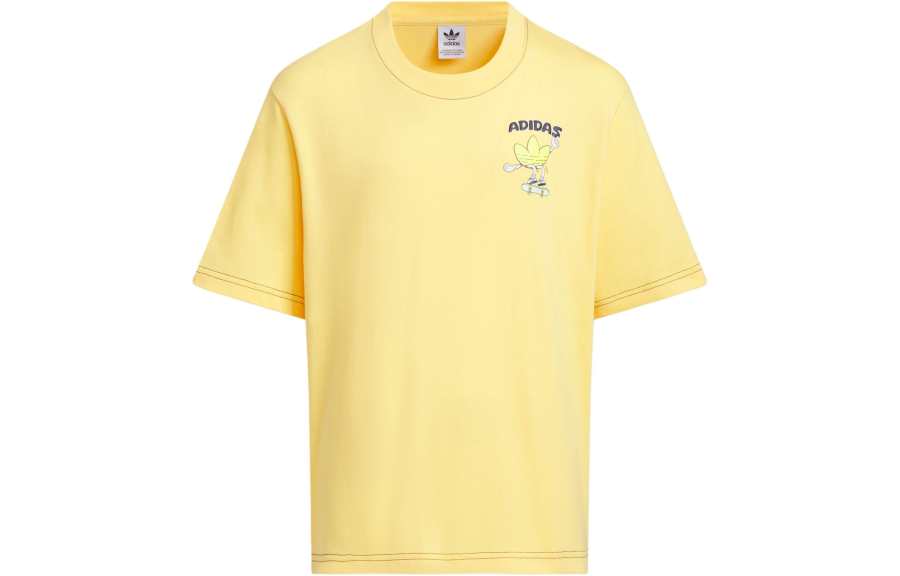 Adidas Adidas T Shirt Bright Yellow Teenagers