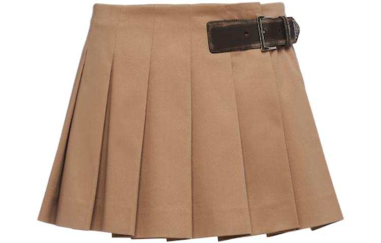 PRADA SS23 Casual Short Skirts Women's Khaki