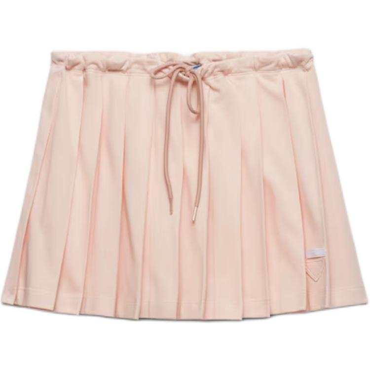 PRADA PRADA Piqué Pleated Mini skirt