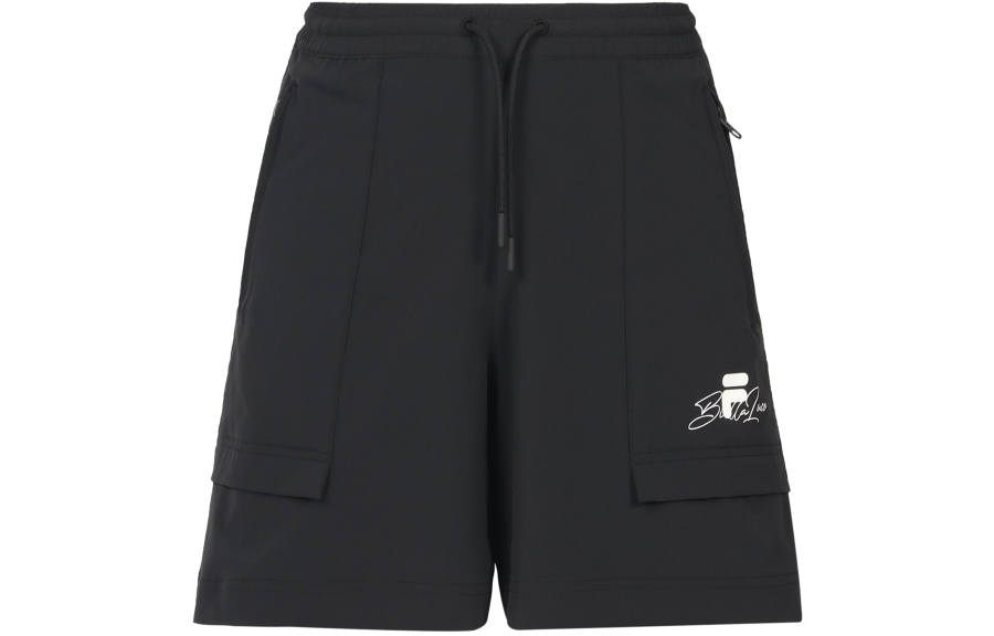 FILA FUSION Sports Shorts Women's Pitch Black Moderate Woven Shorts