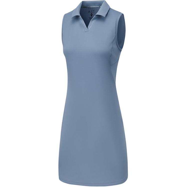 Skechers Sleeveless Dress Women's Navy Blue Gray 027C