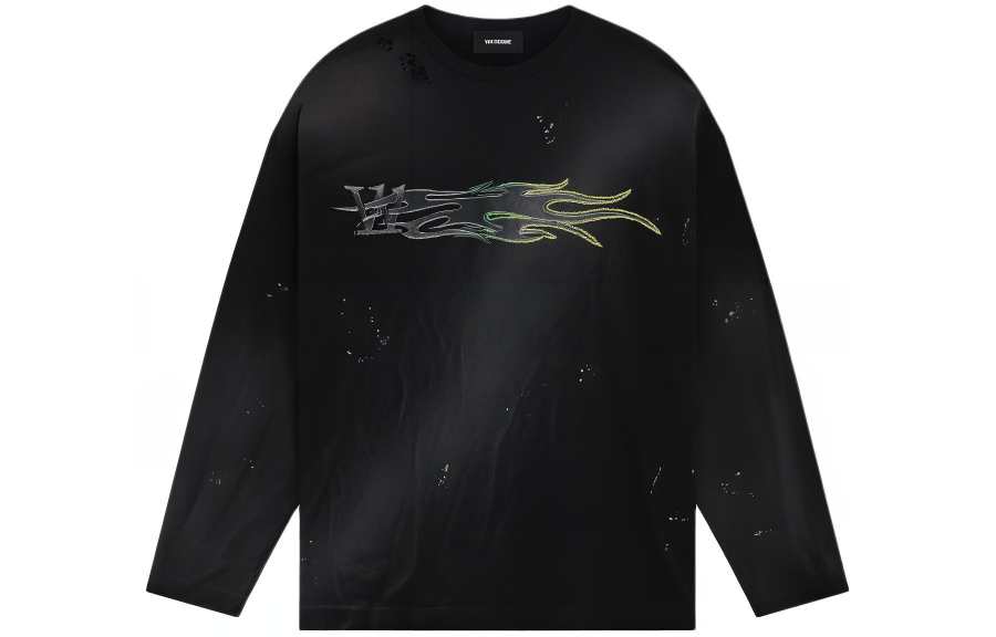 WE11DONE WE11DONE Motif embroidered Cotton Sweatshirt