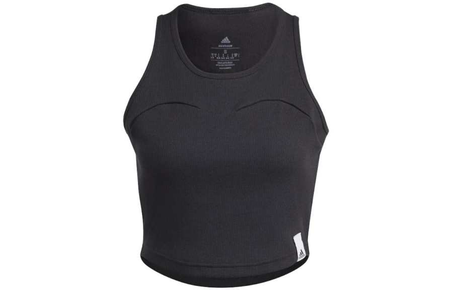 Adidas Adidas Lounge Sleeveless Sports Shirts Women's Black Other