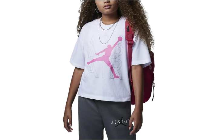 Jordan Jordan Branco T Shirt White Kids'